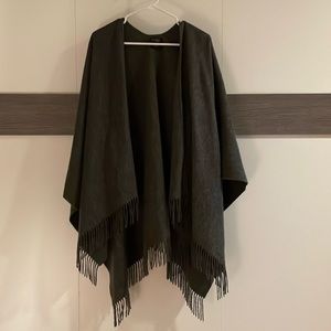 Kiltane Scotland Shawl Wrap Gray 100% Lambswool OS